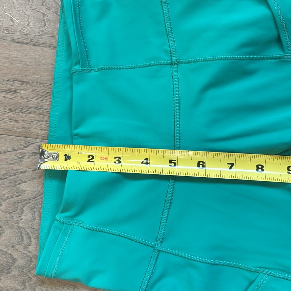 Lululemon Fast and Free High-Rise Crop 23" Maldives Green Size 2 - Picture 10 of 11